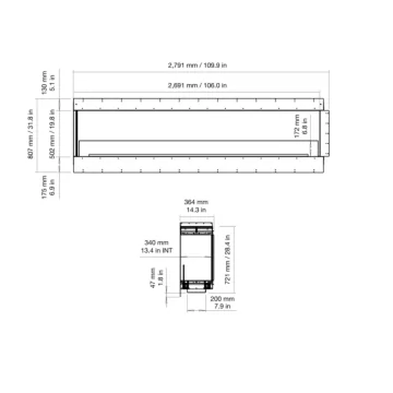 Flex 104LC Left Corner Fireplace