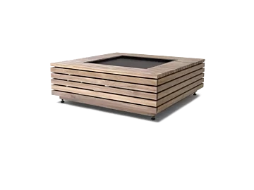 Bloc 40 Coffee Table - Teak / Tray