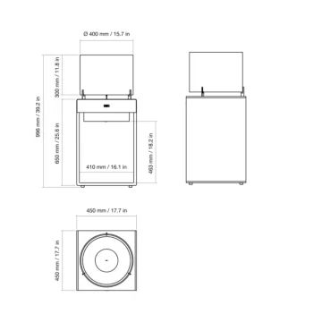 Pop 8T Designer Fireplace