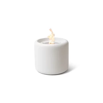 Mello Designer Fireplace White Ethanol