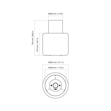 Mello Designer Fireplace Line Drawing