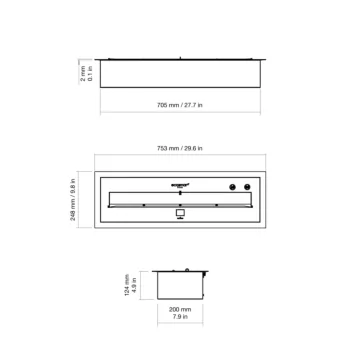 XL700 Ethanol Burner
