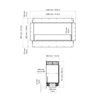 Flex 42SS Single Sided Fireplace