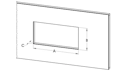 Partial Recess Installation - Motion Electric Fireplaces (US) 1