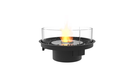 Round 20 Fireplace Insert - Ethanol / Black / Indoor Safety Tray by EcoSmart Fire