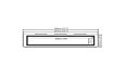 EL120 Electric Fireplace - Technical Drawing / Front by EcoSmart Fire