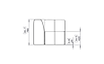 Connect C37 Furniture - Technical Drawing / Front by Blinde Design