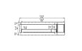 Flex 104RC.BXR Right Corner - Technical Drawing / Front by EcoSmart Fire