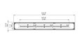 Linear 130 Fireplace Insert - Technical Drawing / Top by EcoSmart Fire