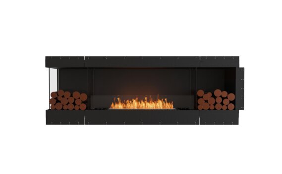 Flex 86LC.BX2 Left Corner - Ethanol / Black / Uninstalled view - Logs not included by EcoSmart Fire