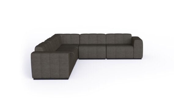 Connect Modular 5 L-Sectional Furniture - Flanelle by Blinde Design