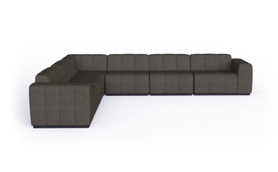 Connect Modular 6 L-Sectional Furniture - Flanelle by Blinde Design