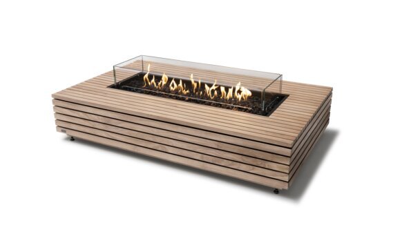 Wharf 65 - [B] Fire Pit Table - Gas LP/NG / Teak by EcoSmart Fire