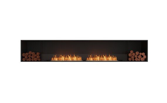 Flex 122SS.BX2 Single Sided - Ethanol / Black / Installed view - Logs not included by EcoSmart Fire