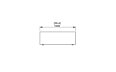Grid Coffee Table - Technical Drawing / Side by EcoSmart Fire