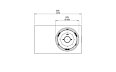 Tequila 50 Fire Pit - Technical Drawing / Top by EcoSmart Fire