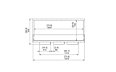 Firebox 1800DB - Technical Drawing / Front by EcoSmart Fire