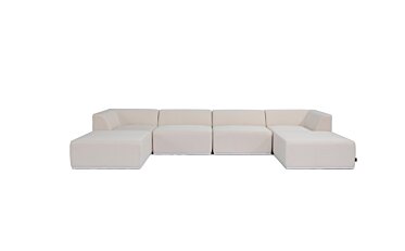 Relax Modular 6 U-Chaise Sectional Furniture - Studio Image by Blinde Design