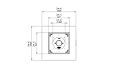 Base 40 Fire Pit - Technical Drawing / Top by EcoSmart Fire