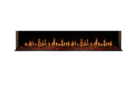 Motion 100 Electric Fireplace - Electric / Black / Orange Flame by EcoSmart Fire